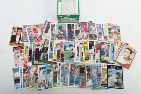 1987 Fleer Baseball Update Set With Maddox Plus All Time Fan Favorite Cards W Rob Dibble Refractor Out Of 299