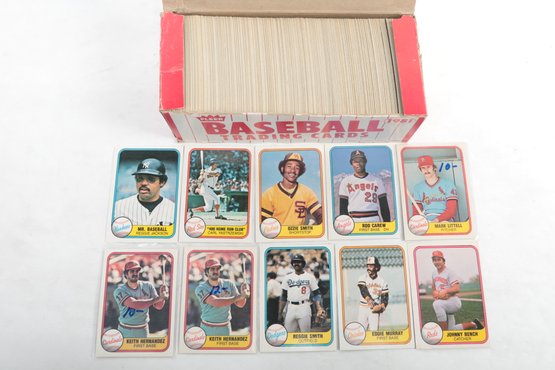 1981 Fleer Baseball Vending Box With Some Stars
