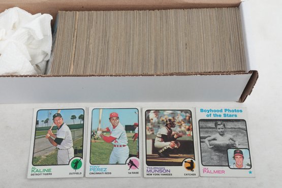 Lot Of 1973 Baseball Cards With Stars Like Tony Perez Al Kaline Thurman Munson Jim Palmer More