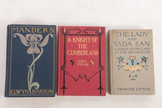 Vintage Books : Decorative Cloth Bindings  Signed Covers