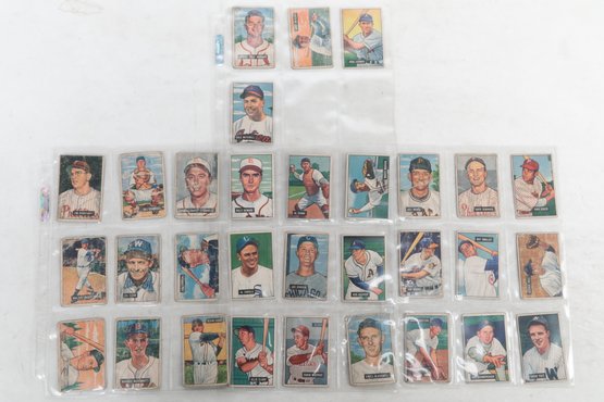 Lot Of 31 1951 Bowman Baseball Cards