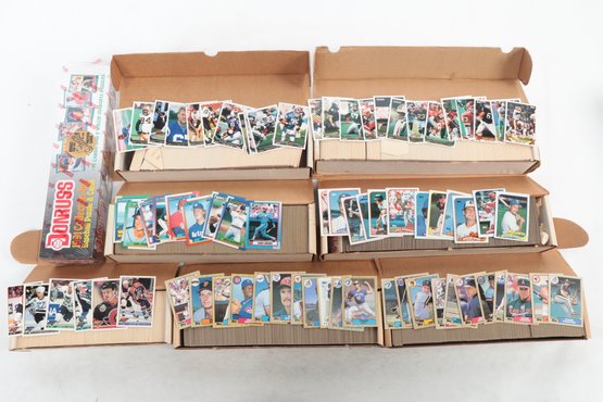 Box Lot Of Sports Card Sets They Look Complete But Did Not Count Every Card