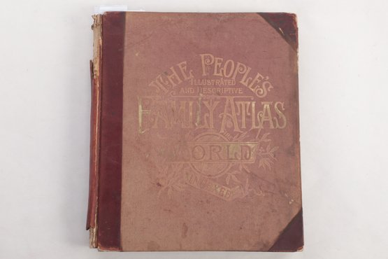 1884 'The People's Family Atlas Of The World' Boyd, Wilson & Co.