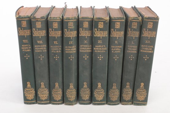 Group Of 9 Bradbury Agnew & Co. Handy Volumes Of Shakspeare
