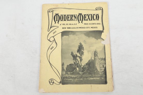 Modern Mexico Early Illustrated Magazine July 1903 Issue