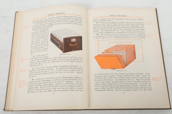 1916 OFFICE TRAINING FOR STENOGRAPHERS .Color Illustrated Book