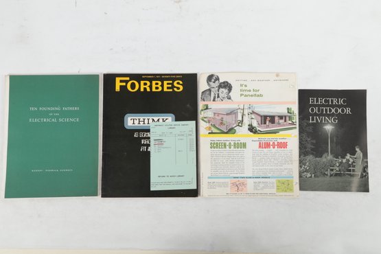 Technology Lot 4 Books Including A 1971 Study Of IBM By Forbes
