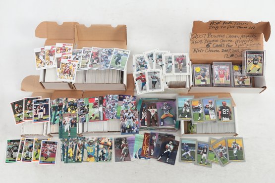 Large Lot Of Football Cards From Different Sets And Years With Stars Estate Find Inserts Better Cards