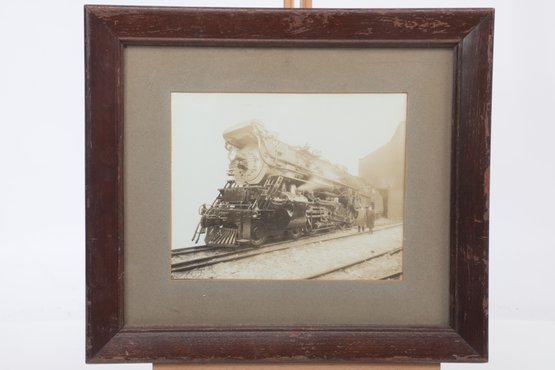 16' X 14' Framed 1928 Photograph NYNH&H Steam Locomotive Engine 3553 Leaving Schenectady Works