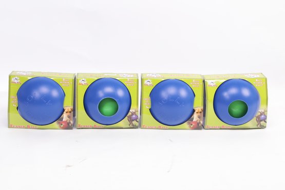 Lot Of 4 Jolly Pets Teaser Ball Dog Toy