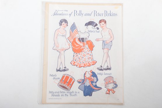 1920s-30s Paper Dolls: Dolly Dingles, Polly & Peter  Perkins, The Japanese Twins.