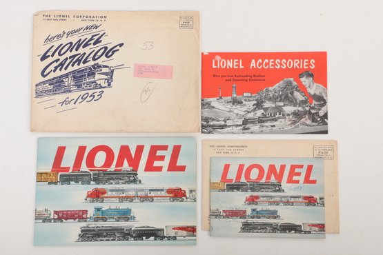 1953 Lionel Trains Catalog With Eatras