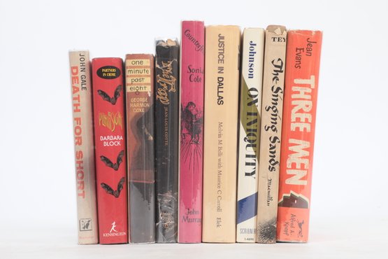 Geo. Harmon Coxe, Et Al., Collectible Early Horror, Crime, Mystery Box With Dust Jackets