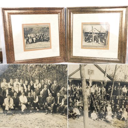 Pair Of Antique Photos In Frames