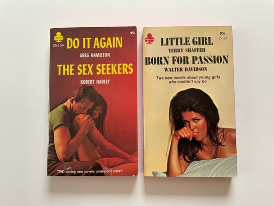 2 Midwood Books 35-154: Do It Again By Greg Hamilton  The Sex Seekers By Robert Hadley & 35-173: Little Girl B