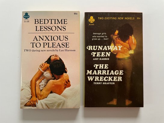 2 Midwood Books 35-188: Bedtime Lessons By Lee Harman  Anxious To Please By Lee Harman   35-953: Runaway Teen