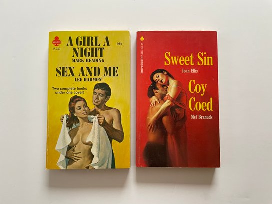 2 Midwood Books  35-230: A Girl A Night By Mark Reading  Sex And Me By Lee Harmon & 37-310 Sweet Sin Joan Elli