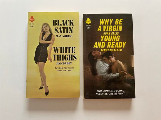 2 Midwood Books 35-236: Why Be A Virgin By Joan Ellis  Young And Ready By Terry Shaffer &  35-215: Black Satin