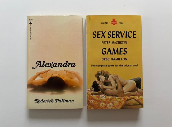 2 Midwood Books 35-214: Sex Service By Peter McCurtin  Games By Greg Hamilton & 125-1 Alexandra Roderick Pullm