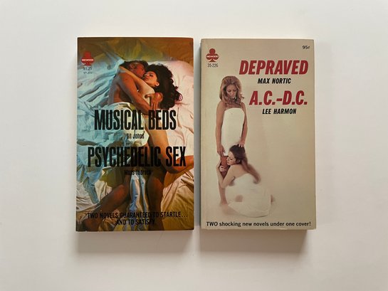 2 Midwood Books 37-291 Musical Beds By Gil Johns & Psychdelic Sex By Mos Tadrack  35-226: Depraved Max Nortic
