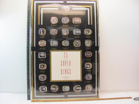 25 Years Of Super Bowl Rings Poster