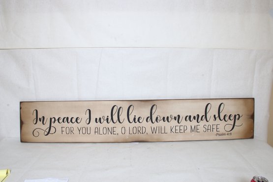 Amish Made Religious Quote Wooden Sign