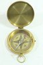 Group Of Vintage Style Brass Compasses 1 In Wood Box
