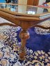 Ethan Allen Wooden Glass Top Coffee Table
