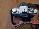 Vintage Canon AE-1 35mm Camera With 2 Lenses And Case