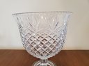 Vintage Shannon Crystal Large Pedestal Bowl