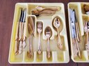 Lot Of 164 Pcs Of Gold Plated Flatware From Royal Sealy & Hampton
