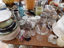 Large Group Of Kitchen Cabinet Content Of Decorative Items, Accessories & So Much More