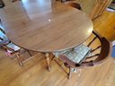 Vintage HALE Furniture Oval Kitchen Table With 4 Chairs