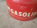 Pair Of Gasoline Containers - One Metal One Plastic
