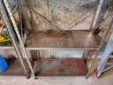 Group Of 3 Sheet Metal Shelves With Content
