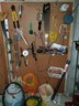 Content Of The Peg Board Wall - Tools & More