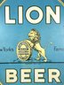 1930s VTG Antique Lion Lager Beer Advertising Tin Tray Barware AMERICAN CAN CO
