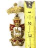 Antique 1891 Named Masonic Knights Templar Enamel New Haven CT Medal Pendant Pin