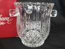 Gorham Lady Anne Crystal Ice Bucket W Handles 7' New