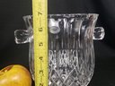 Gorham Lady Anne Crystal Ice Bucket W Handles 7' New