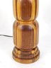 18' Tall Mid Century Turned Wood Lamp