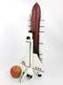 19' Vintage Hand Painted Wooden NASA Columbia Shuttle Model