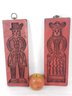 Pair Of Wood Carved Butter Molds