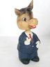 Vintage Lego Political Donkey Nodder Bobble Head Donkey Bank