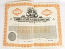 Specimen Sample Stock Certificates For United States Rubber Company / Uniroyal