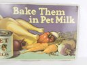 Vintage Pet Milk Advertising Tin Sign