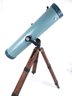Vintage Telescope On Wooden Stand
