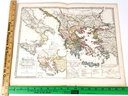 1865 Antique Map Of Greece From The Peloponnesian War Up To Philip II King Of Macedonia