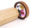 Wooden Kaleidoscope  With Pressed Flowers