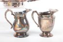 Large Group Of Vintage Silver Plate Tea Coffee Pots, Creamers, Bowls, Pitchers & More